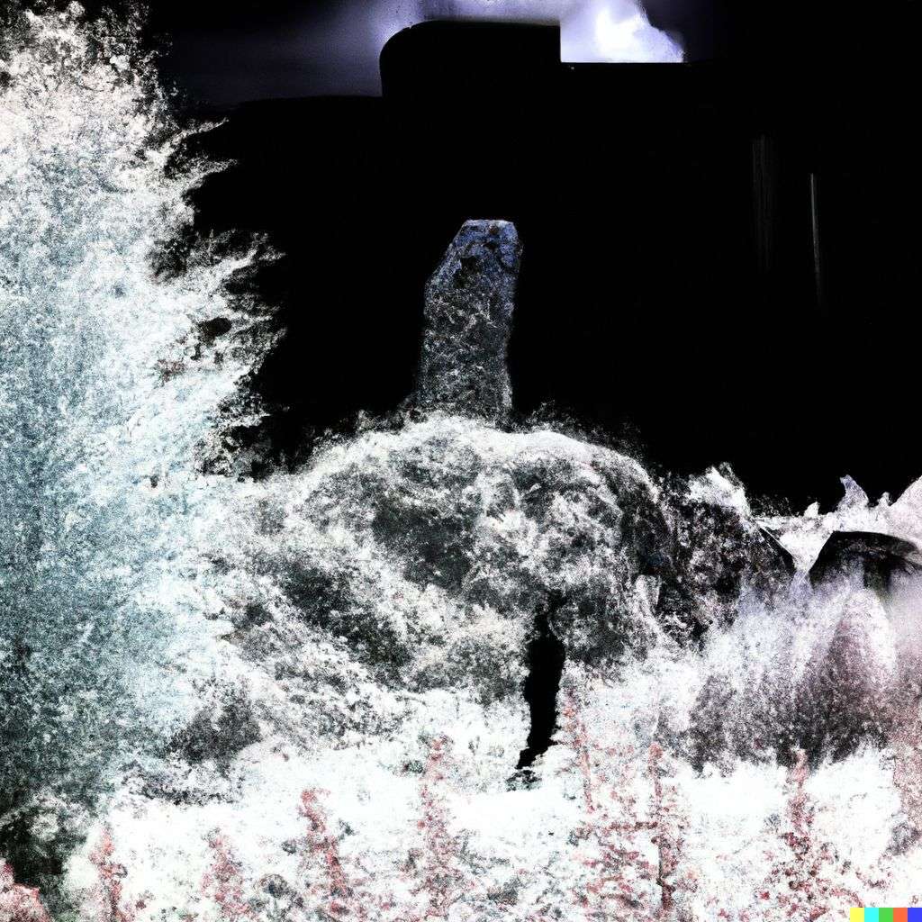 a representation of anxiety, photograph, infrared